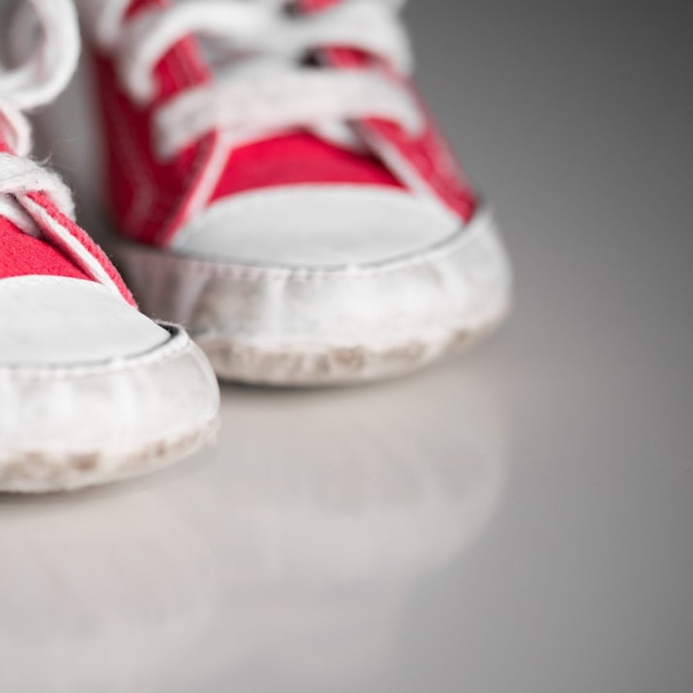 Baby Red Canvas Sneakers, detail view 4