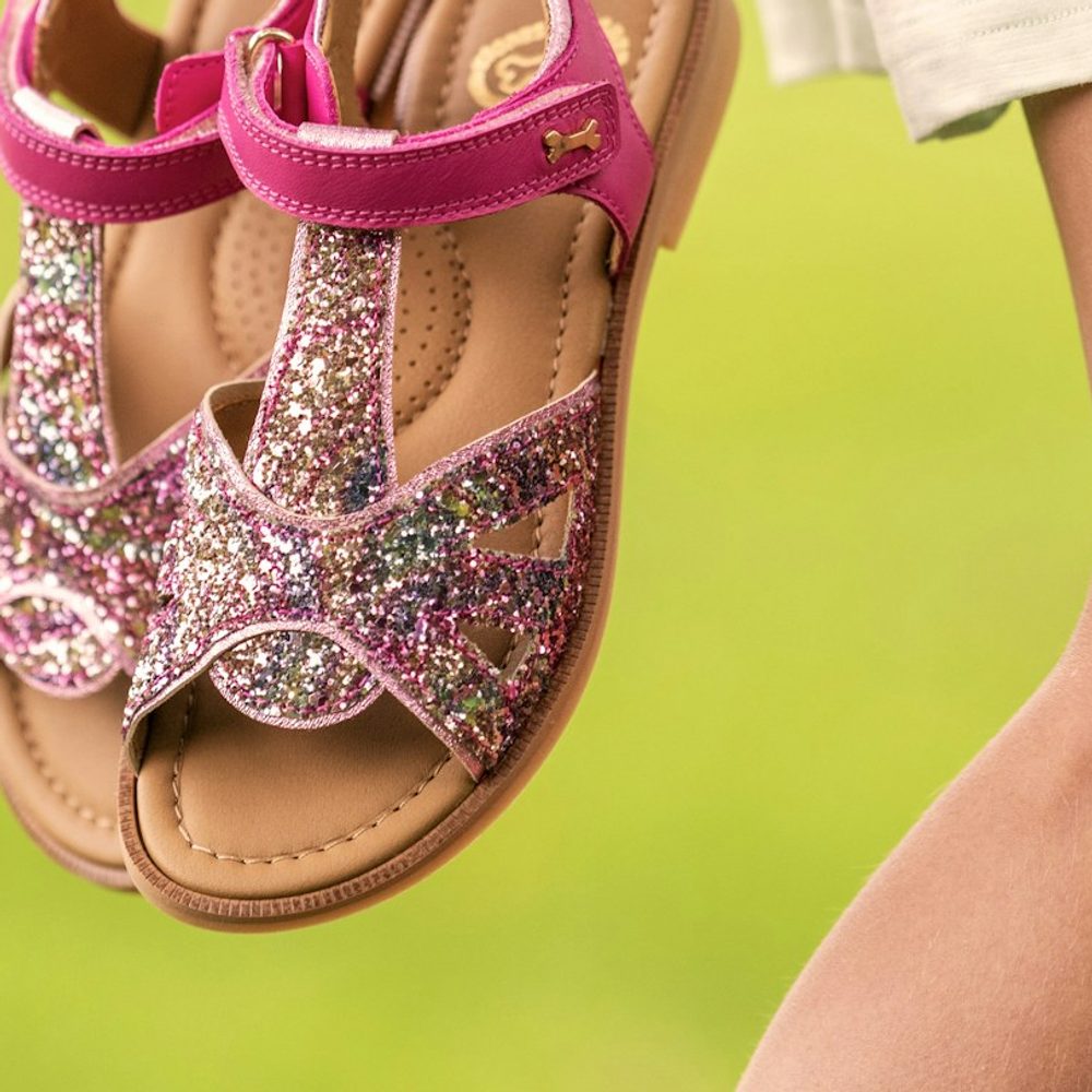 Girls Glitter Sandals, detail view 2